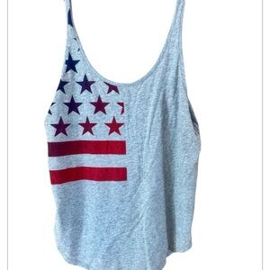 Under Armour Gray Tank Top with Red and Blue Stars